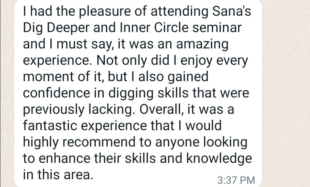 ThetaHealing Student feedback on ThetaHealer Sana Naseem teachings and Thetahealing online class